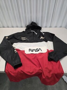 Neon Riot NASA Half Zip Wind Breaker Multicolor XL Mens